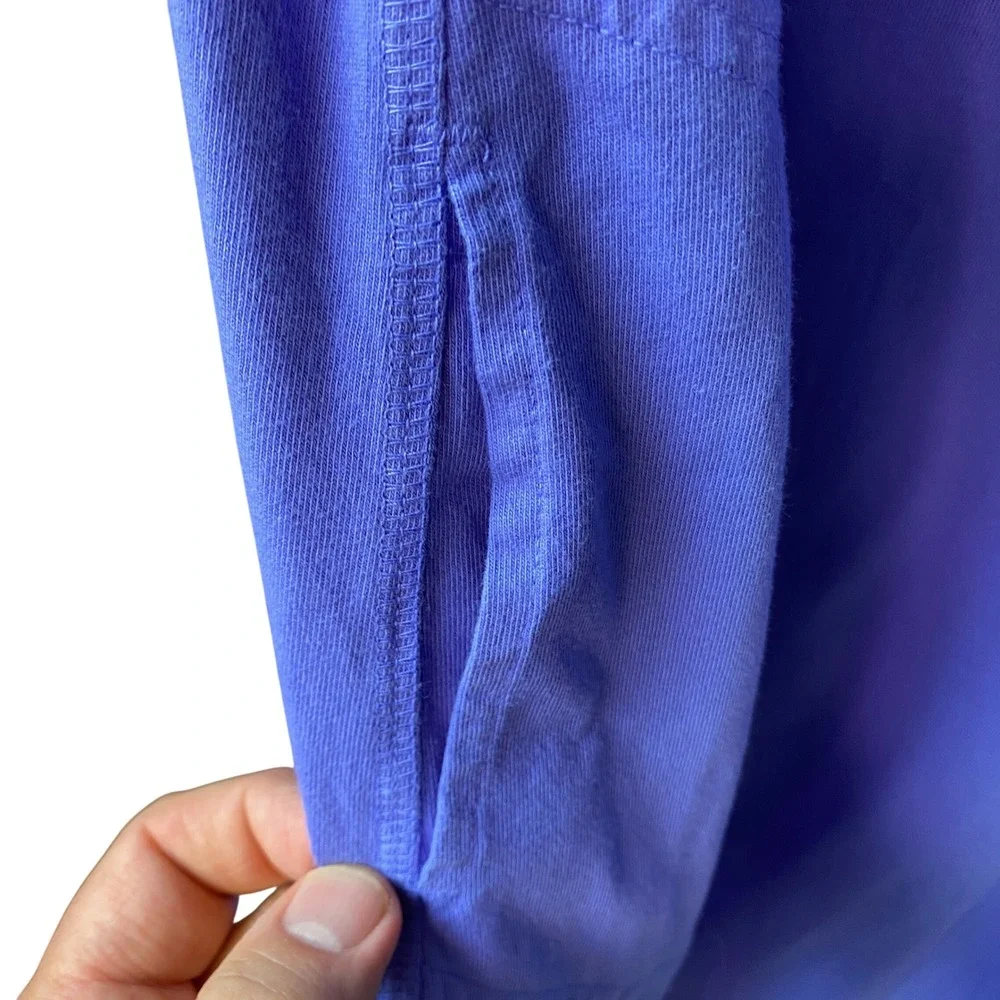 Fresh Produce Womens XL Periwinkle Purple Cotton T-Shirt Dress Made in USA NWT - Picture 7 of 10